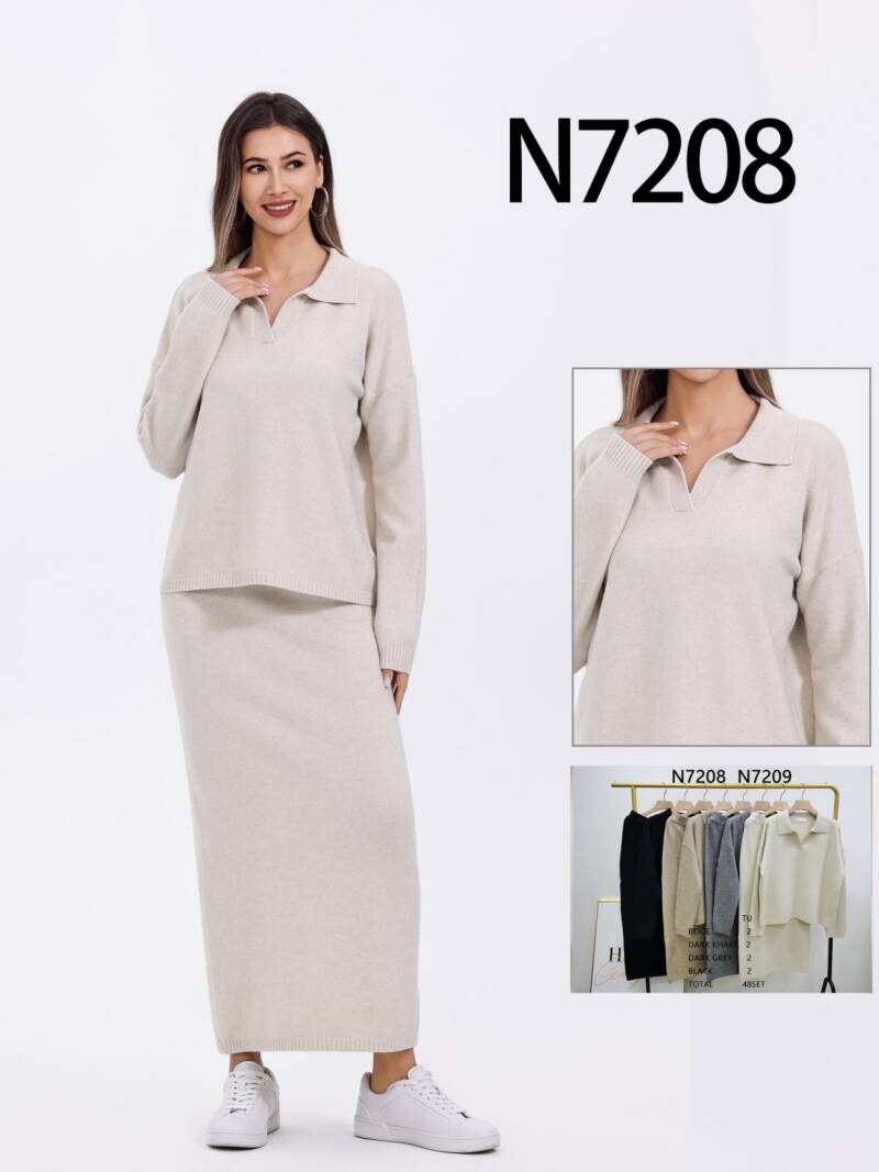 Komplet  damska (Francja produkt) Roz Standard, Mix Kolor .Paczka 8 szt